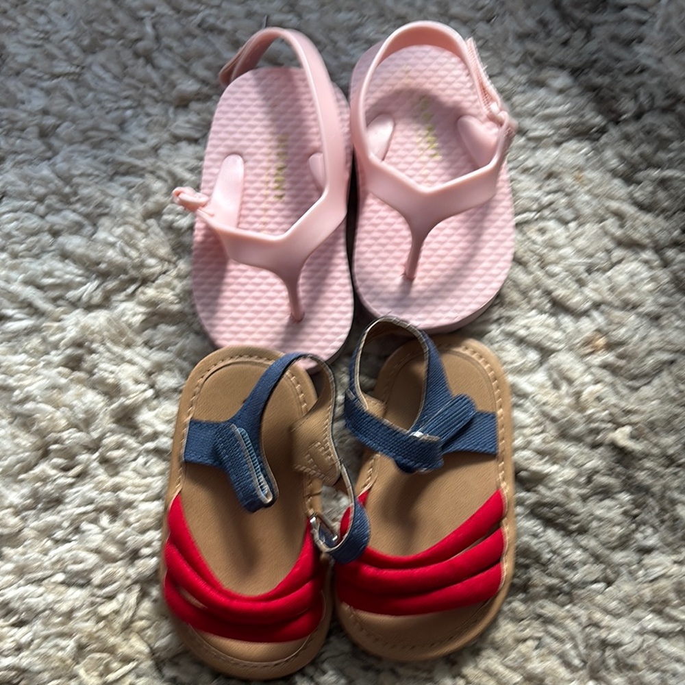 NWOT - 2 pairs of Old Navy Baby Sandals - 6-12 months